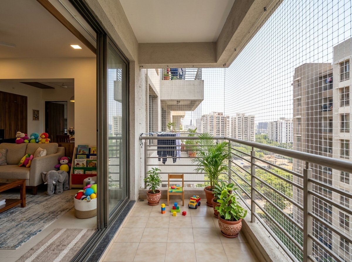 Kids Safety Nets for High Rise Balconies