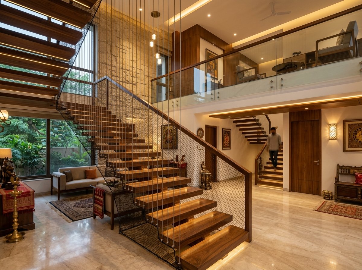 Staircase Safety Nets for Homes and Schools