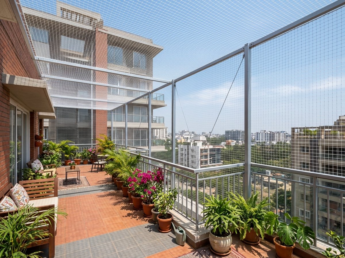 Terrace Safety Nets for Rooftops